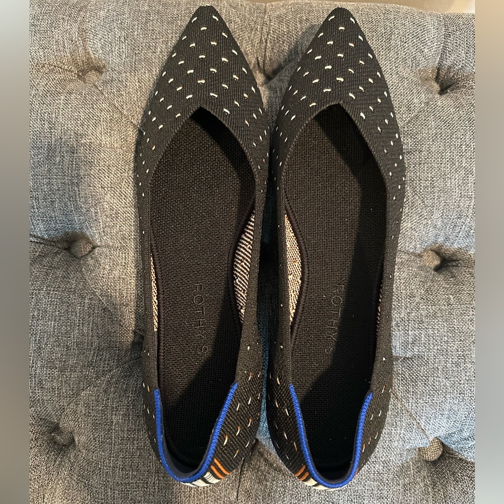 Rothy’s The Point in Ivory Dot